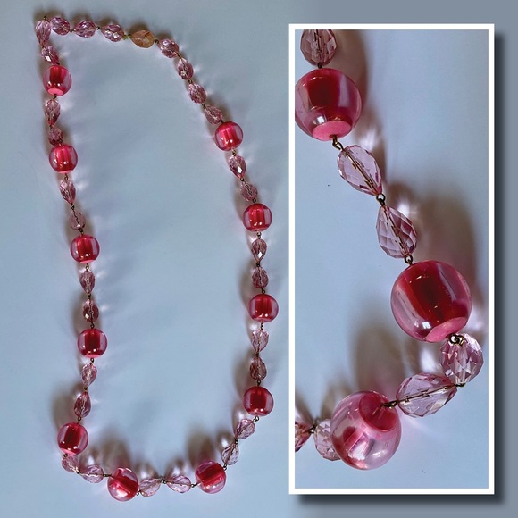 Pink Beaded Necklace